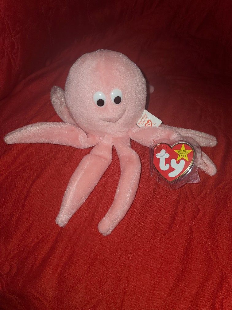 TY Beanie Baby INKY The Octopus