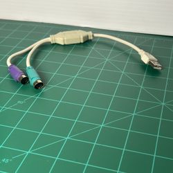 USB to Dual PS/2 Adapter for Mouse and Keyboard