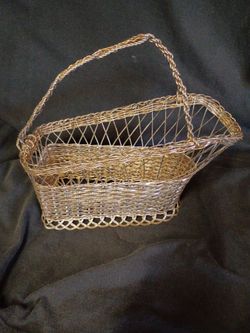 Vintage French Silver wine basket