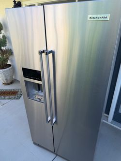36” KITCHENAID COUNTER-DEPTH REFRIGERATOR STAINLESS STEEL “WORKS GREAT”