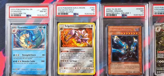 Pokemon/YuGiOh PSA 6-9 Cards