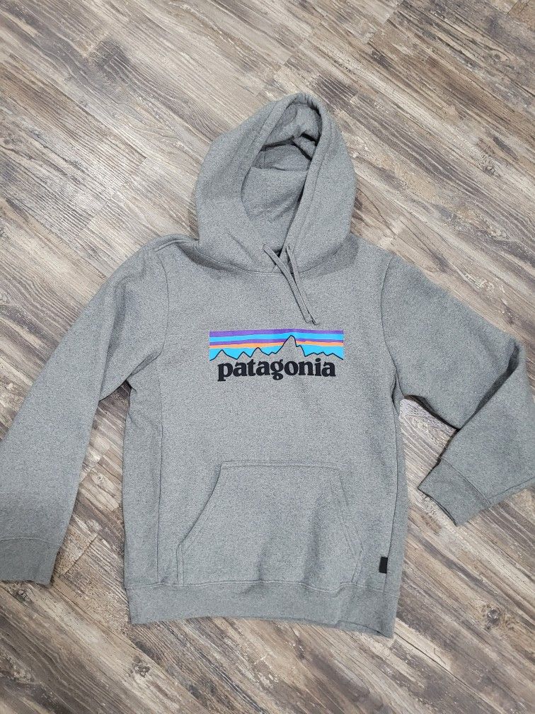 Patagonia Hoodie Mens Gray Pullover Sweatshirt Mens S. Like new