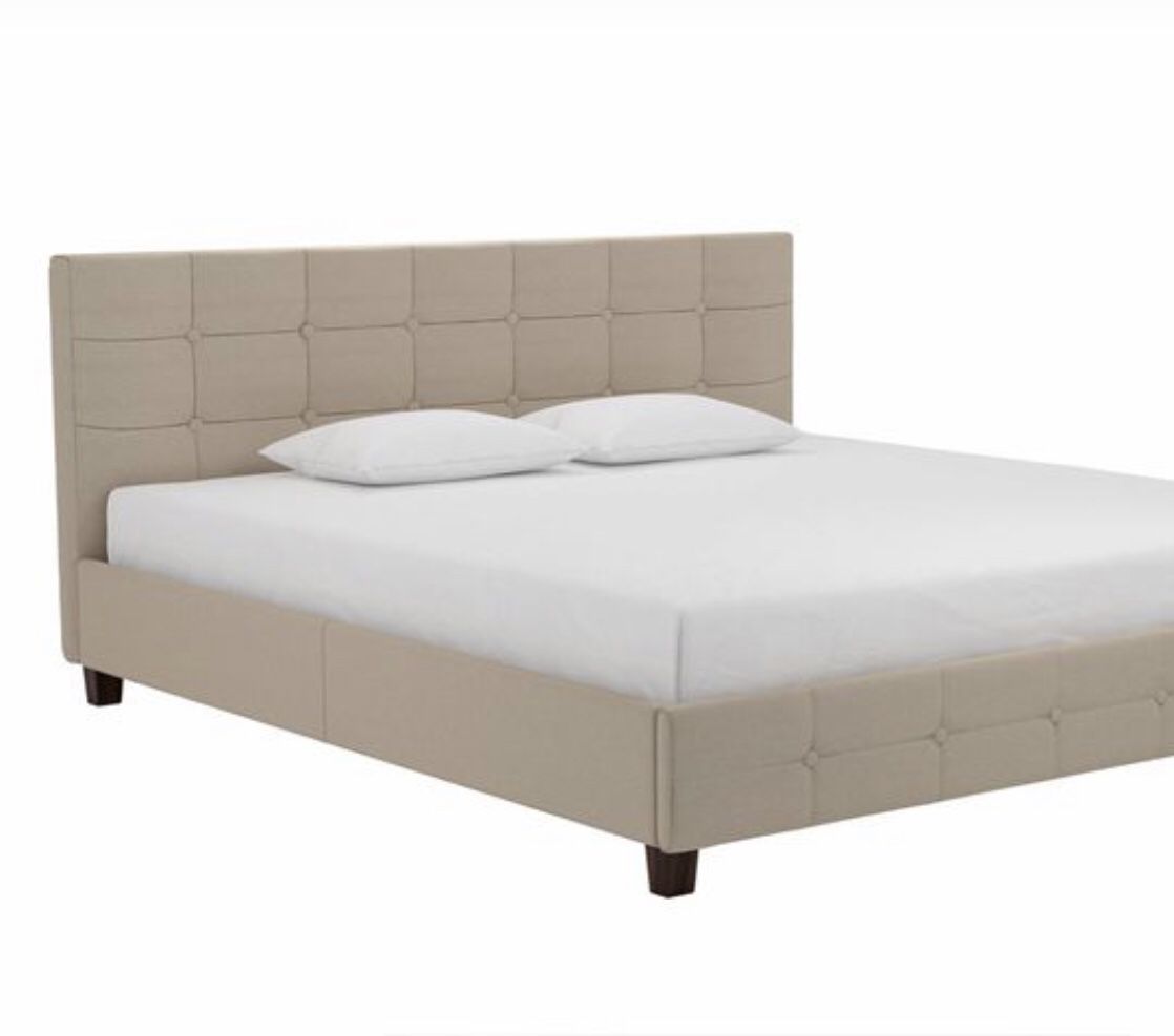 New king platform bed frame