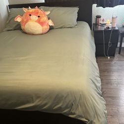 Ikea Night Stand & Queen Bed