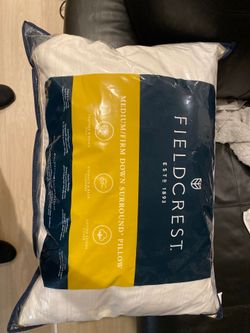 New fieldcrest down surround pillow