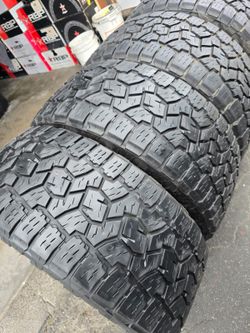 4 used tires Lt33x12.50r20 Toyo AT111 Open Country  load range F ,12 PLY  $450.00 all 4