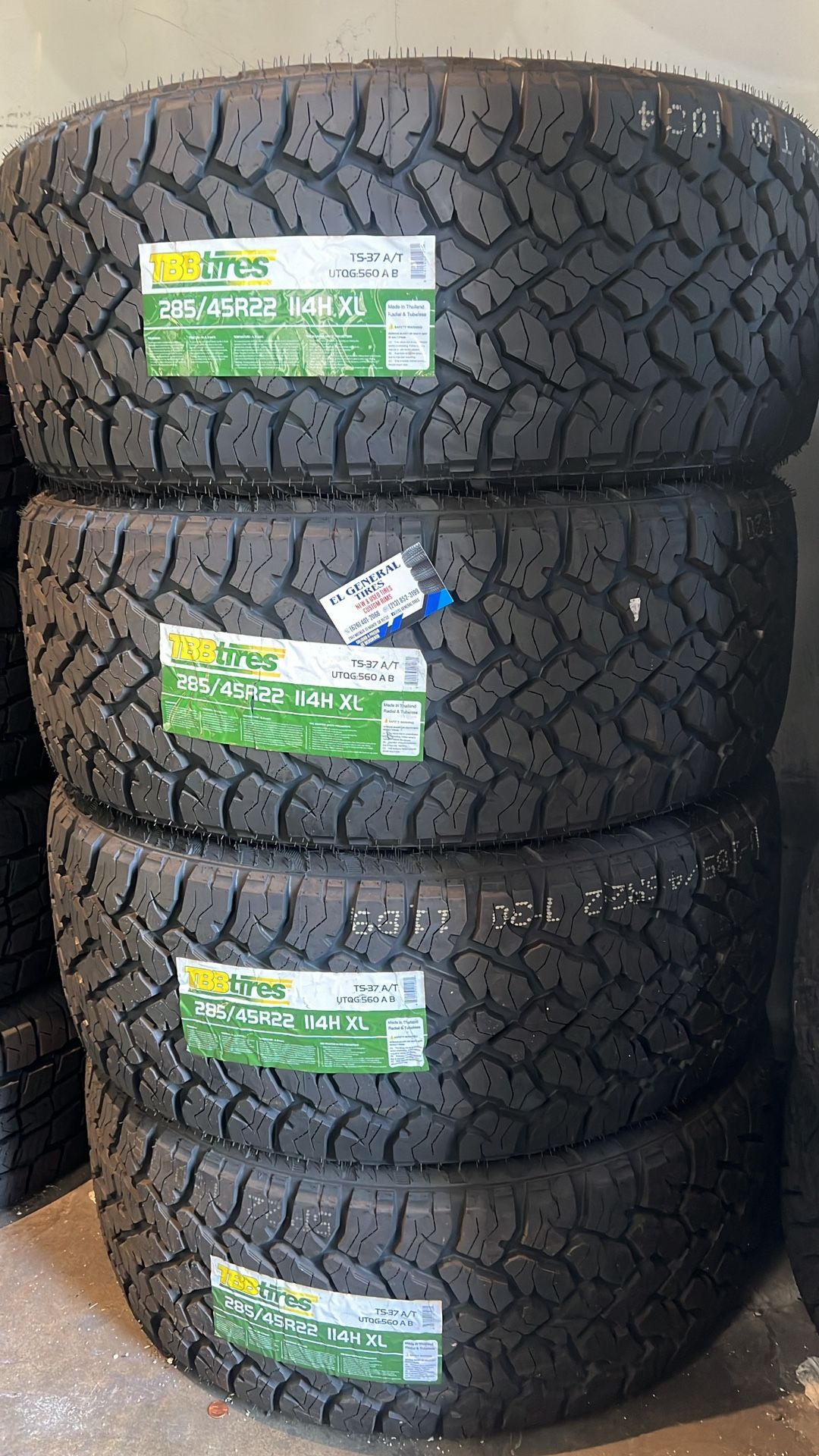New Tires 285/45/22 Set Of 4 Tbb Installed And Balanced Set De 4 Llantas Nuevas Instaladas Y Balanceadas