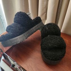 UGG FLUFF YEAH PLAYFORM SLIDES