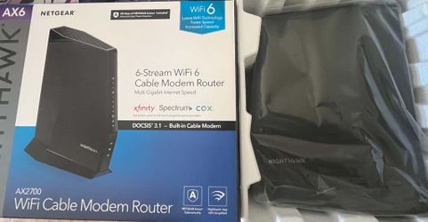 Xfinity Streaming On Computer NETGEAR Nighthawk AX2700 WiFi 6 Cable Modem Router for Sale in ...