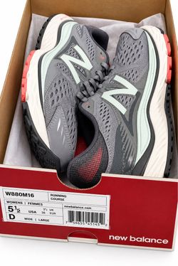 New Balance Gray and Pink Women's Running Sneakers