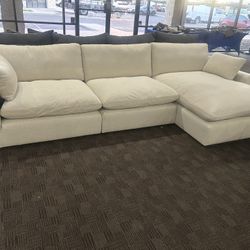 Cloud Linen Cream Sectional 