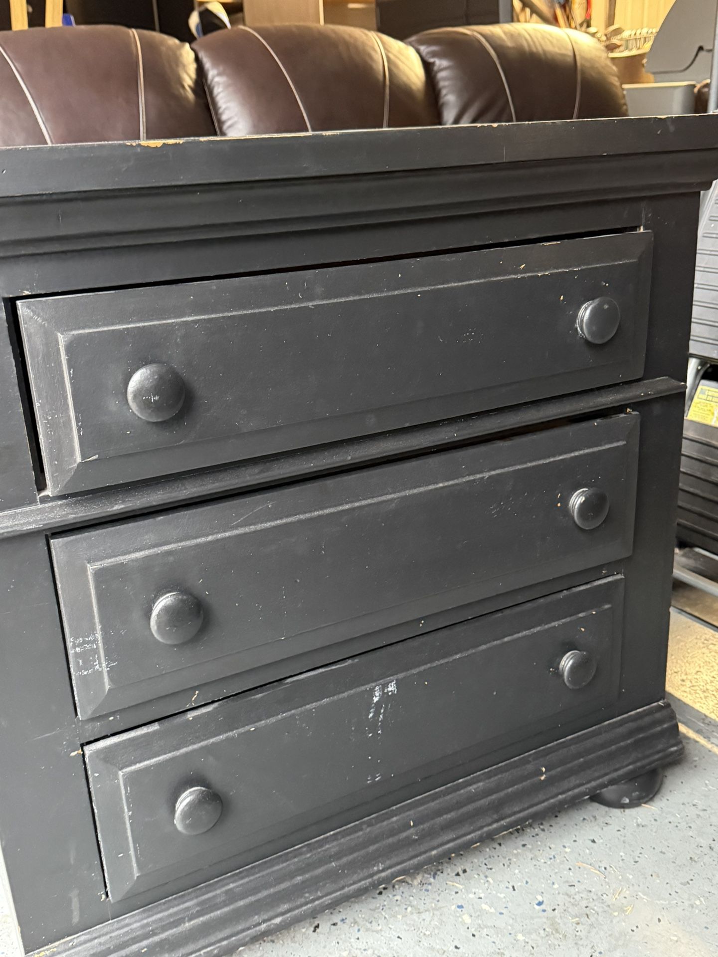 Black 3 Drawer Night Stand