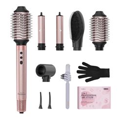 Brightup 5 in 1 Air Styler, 1400W High Speed Hair Dryer 