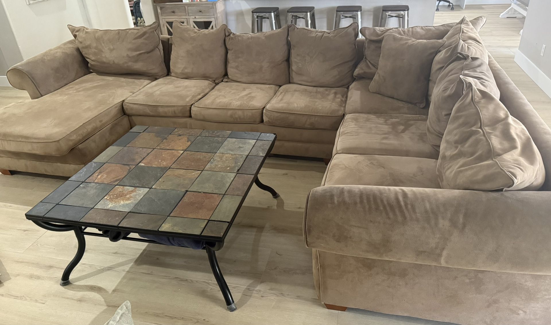 Sleeper Sofa Microfiber Sectional 