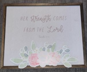 Wooden Cutout Hanging Wall Art with Bible Verse