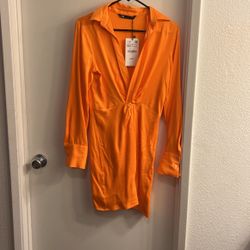 Zara Orange Dress