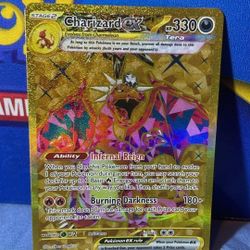 N-MINT! Charizard ex (228/197)Obsidian Flames Hyper Rare Gold Pokemon Card!