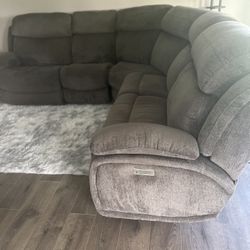 Double Recliner Sectional Couch - 750.00 OBO 
