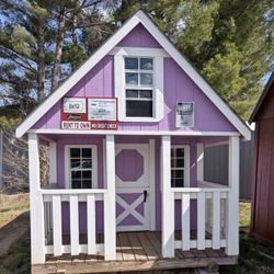 cute purple playhouse