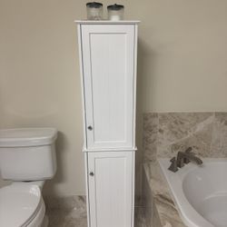 White Linen Cabinet