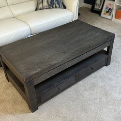 Coffee Table Uplift to Work Space