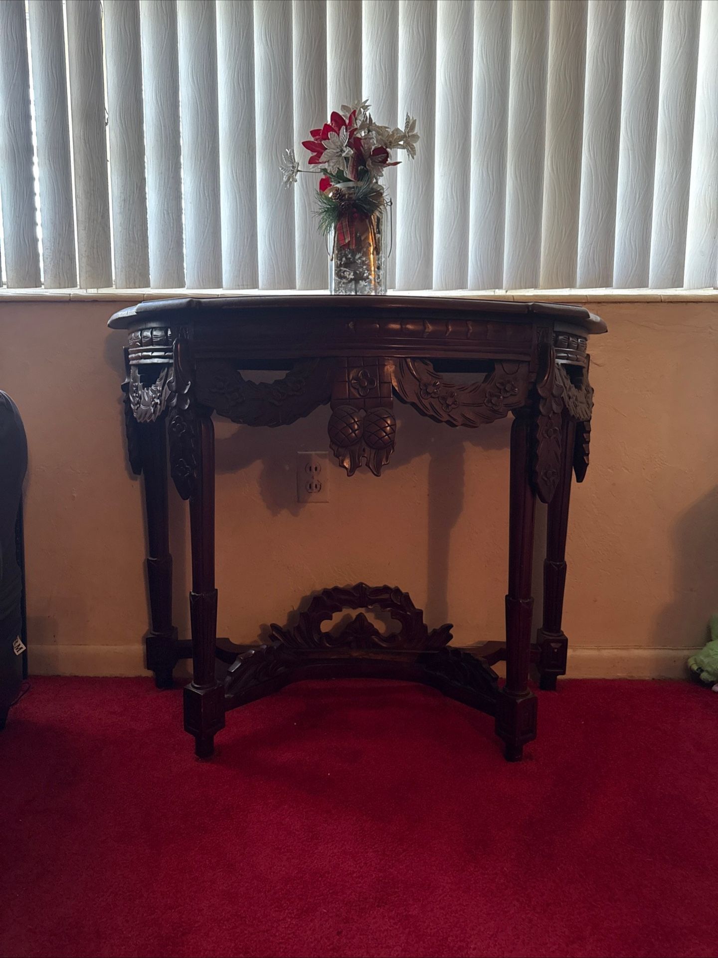 Antique  Demi Lune Console Table