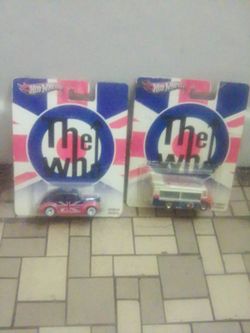 2 hot wheels cars still in the package the who