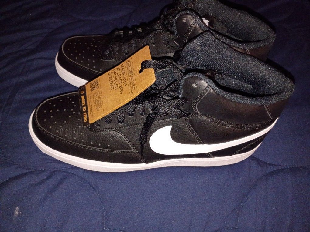 Nike Court Vision Mid Next Level Black And White