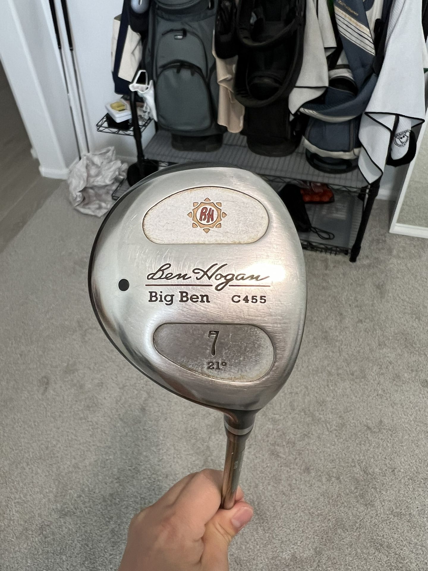 Ben Hogan 7 Wood, 21 Degree Regular Flex With Head Cover