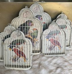 7 pcs- Beautiful French style, unique birds wall decor! NEW