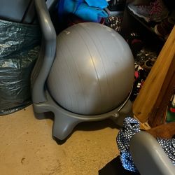 Ergonomic Inflatable Balance Ball Office Chair