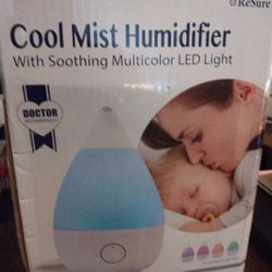NIB Resure Cool.Mist Humidifier W/Lights