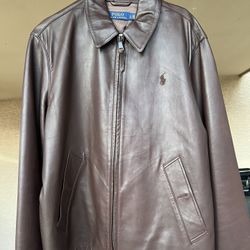 Polo Ralph Lauren Leather Jacket (Large) 