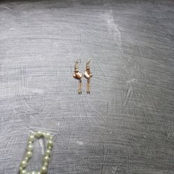 Sterling Silver Mother of Pearl Dangle Earrings