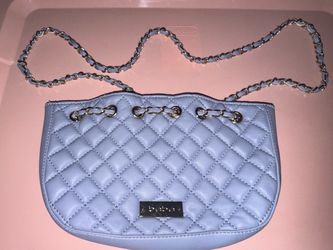 Light Blue Bebe Quilted Crossbody