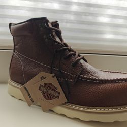 Harley-Davidson Steel Toed Leather Riding Boots 