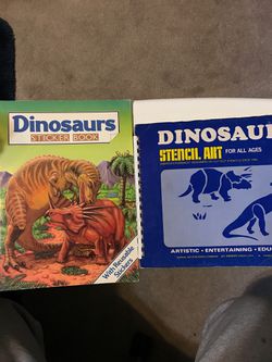 Vintage dinosaur books