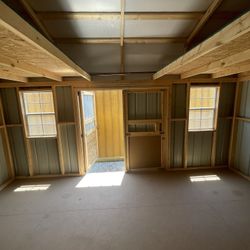 12x16 Repo Lofted Garden Shed For Sale