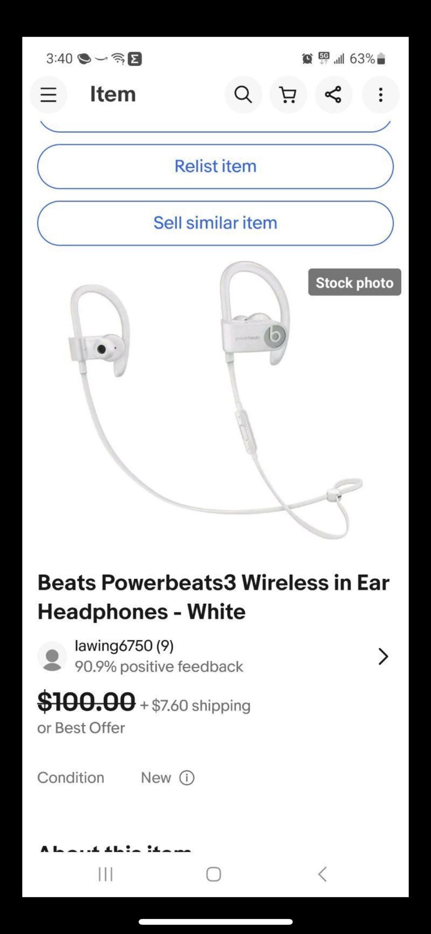 Beats Powerbeats3 Wireless Headphones