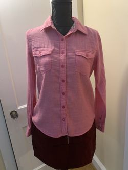Vintage Triple Five Soul Button-Up Shirt in Pink