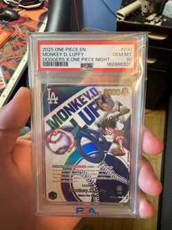 Dodger luffy PSA 10 One Piece TCG