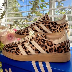 Adidas Originals Handball Spezial Leopard Magic Beige Ivory Shoes Women