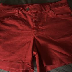 Women Red Shorts