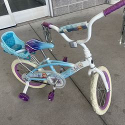Girls Elsa bike 