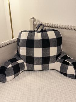 Backrest Pillow(gingham pattern) for bed