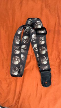Skull Print Adjustable Guitar Strap