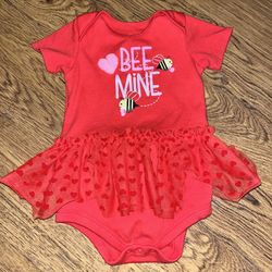 Like New Valentines Day “Bee” Mine Onesie 18 Months 