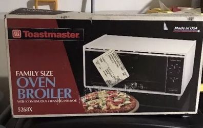 NIB Vintage Toastmaster Family 1200W Deluxe Toaster Oven Broiler Model 5268 R1