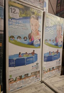 Intex Pool / Alberca 12ft x 30in Metal Frame NEW + Pump and Filter included