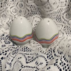 70’s French Movitex Wavey Salt & Pepper Shakers.